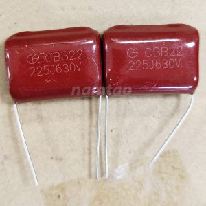 Tụ CBB 225J 630V 2.2uF chính hãng LF ( chân 27mm)
